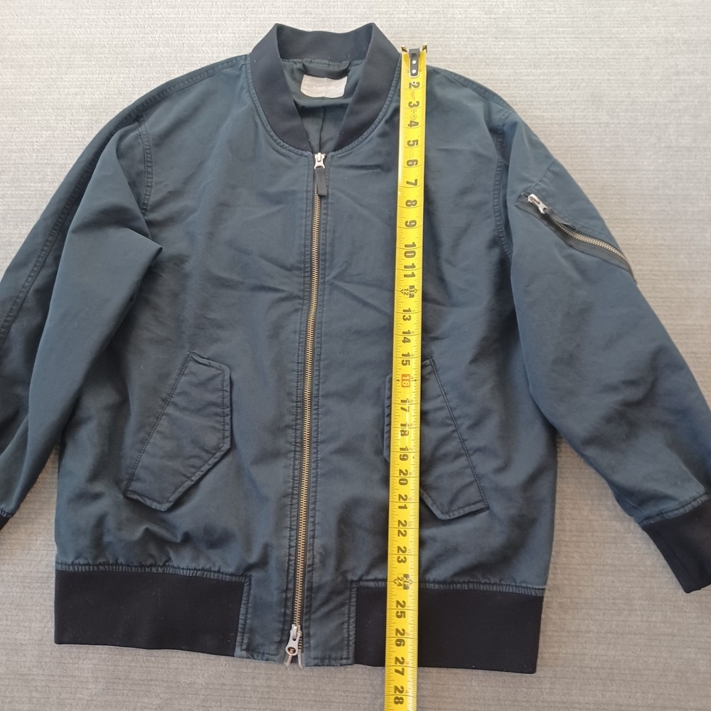 Everlane Bomber Jacket Mens Small Blue Full Zip Utility Casual Midweight - Picture 4 of 8